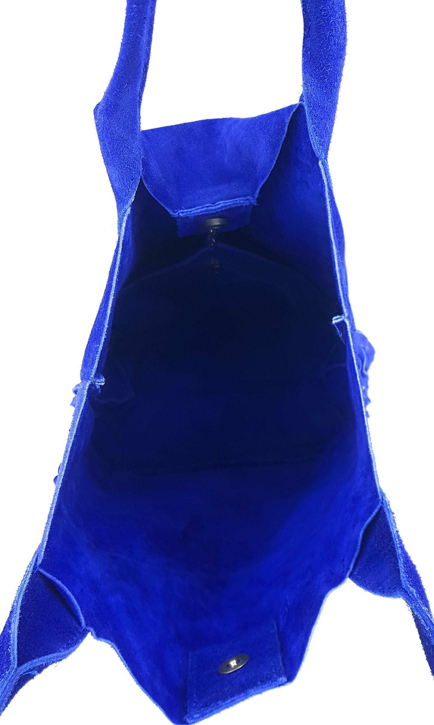 Naya Fringed Suede Leather Shopper Bag ~ Royal Blue