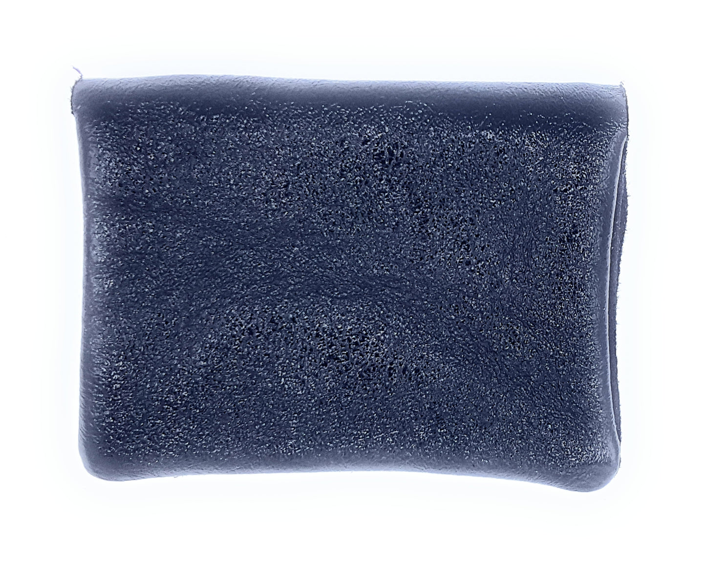 Aponi suede leather / iridescent coin purse ~ Black
