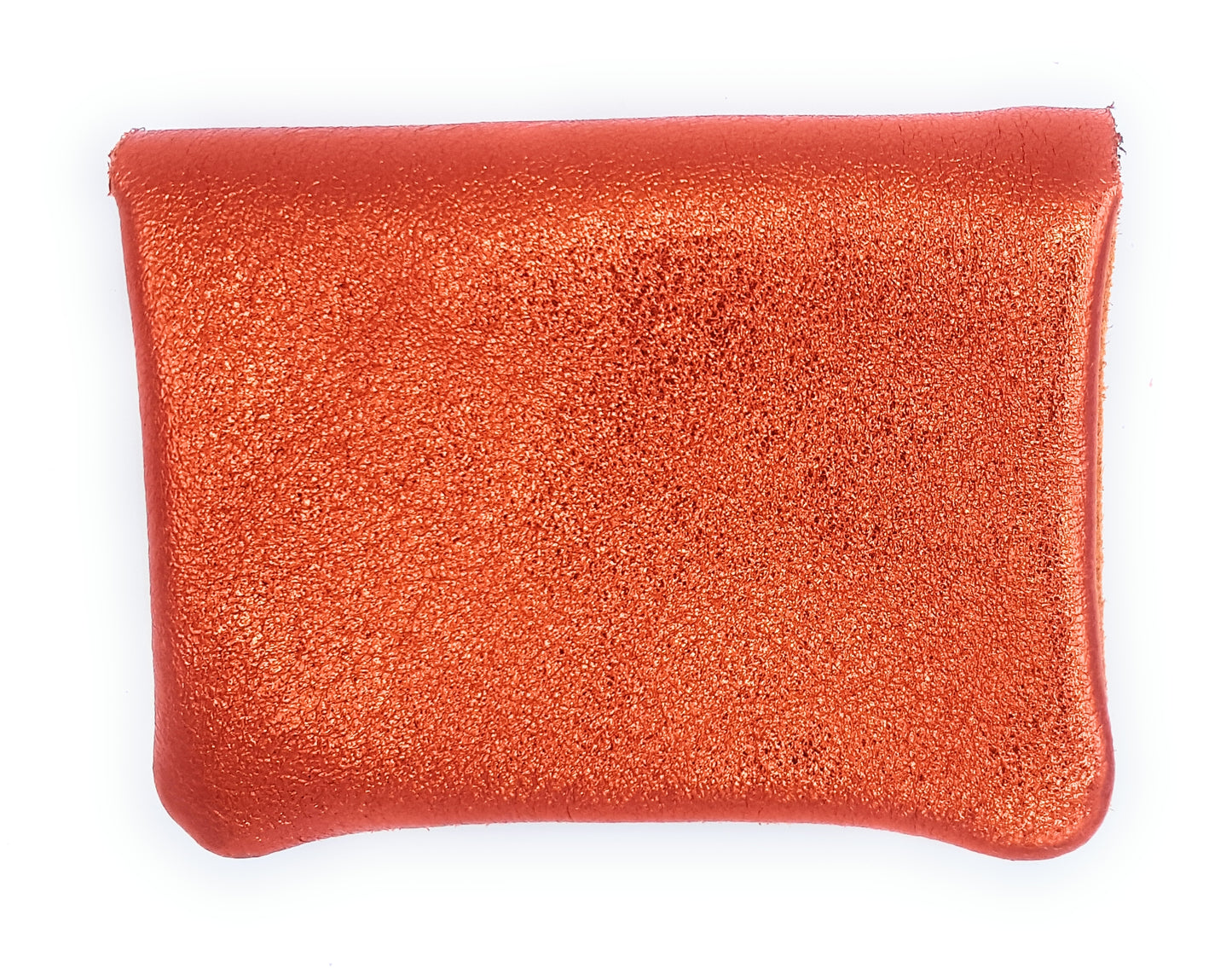 Aponi suede leather / iridescent wallet ~ Orange