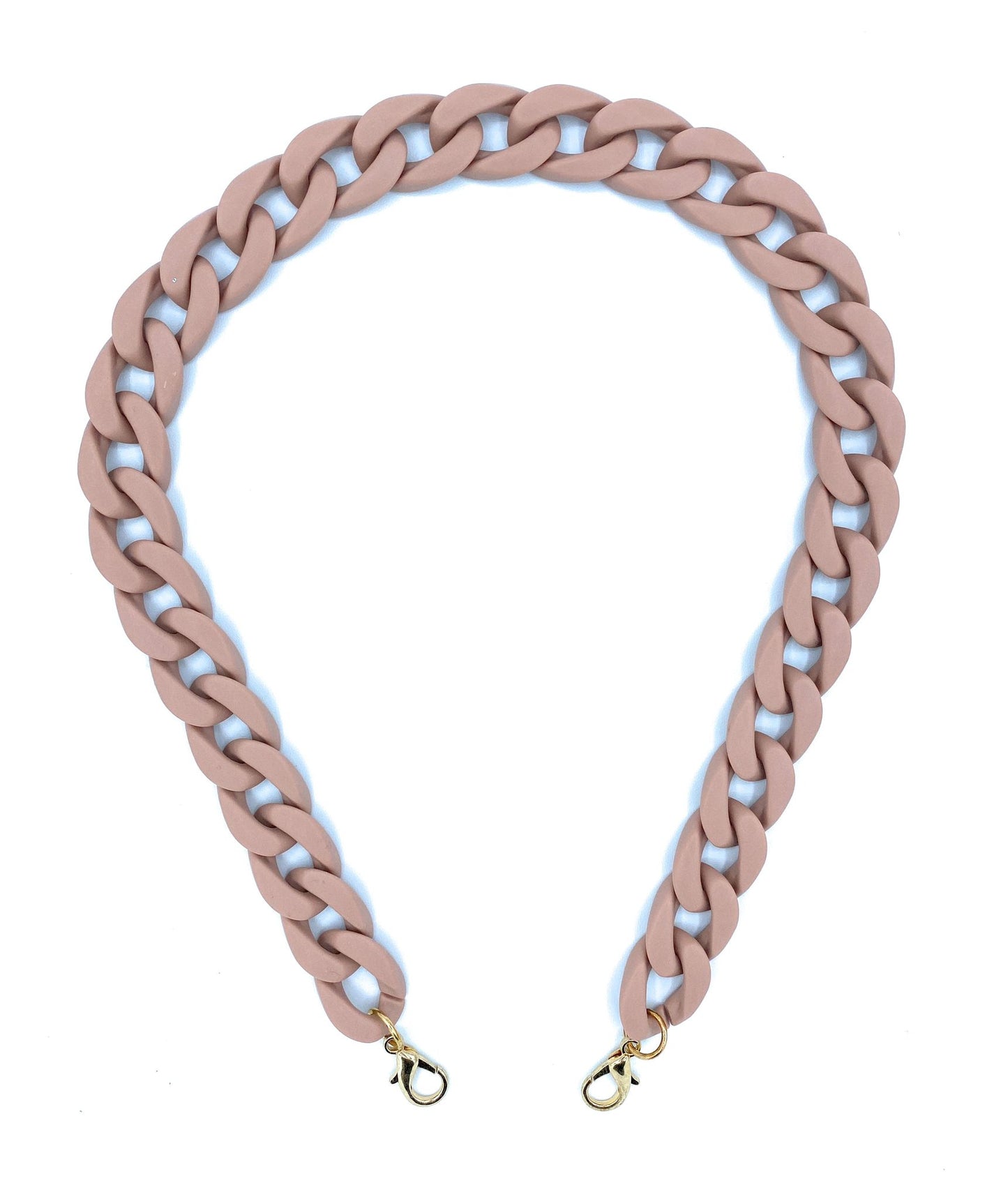 Bandoulière amovible en acrylique pour sac ~ Rose pâle