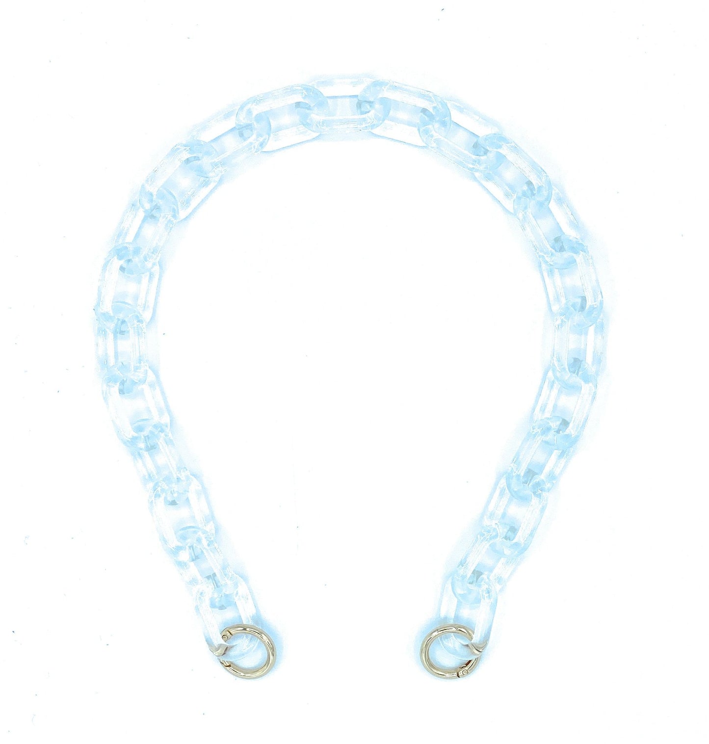 Bandoulière amovible en acrylique pour sac ~ Transparent / doré