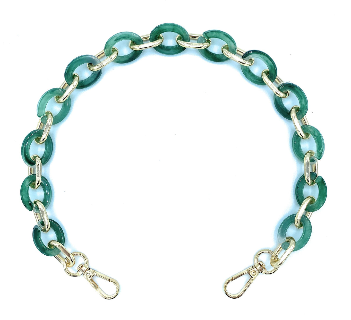 Bandoulière amovible en acrylique pour sac ~ Vert amande