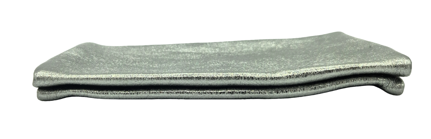 Aquene Iridescent Leather Purse ~ Silver