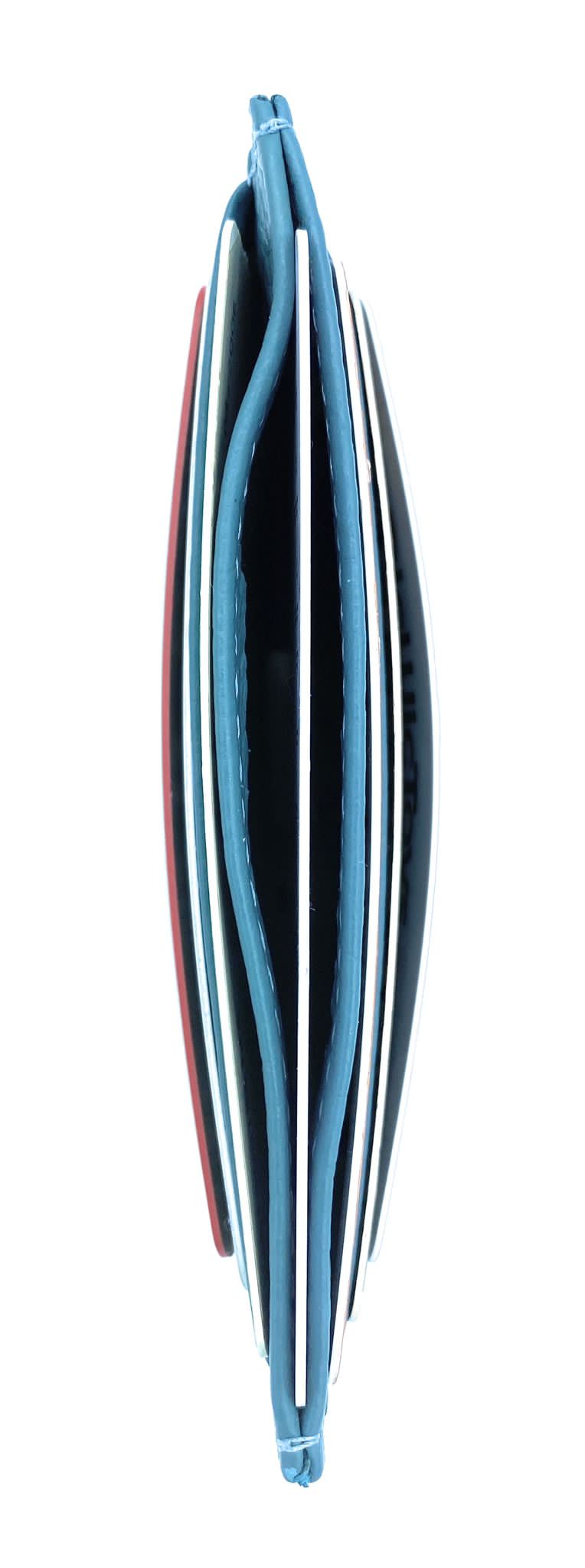 Istu leather card holder ~ Duck blue