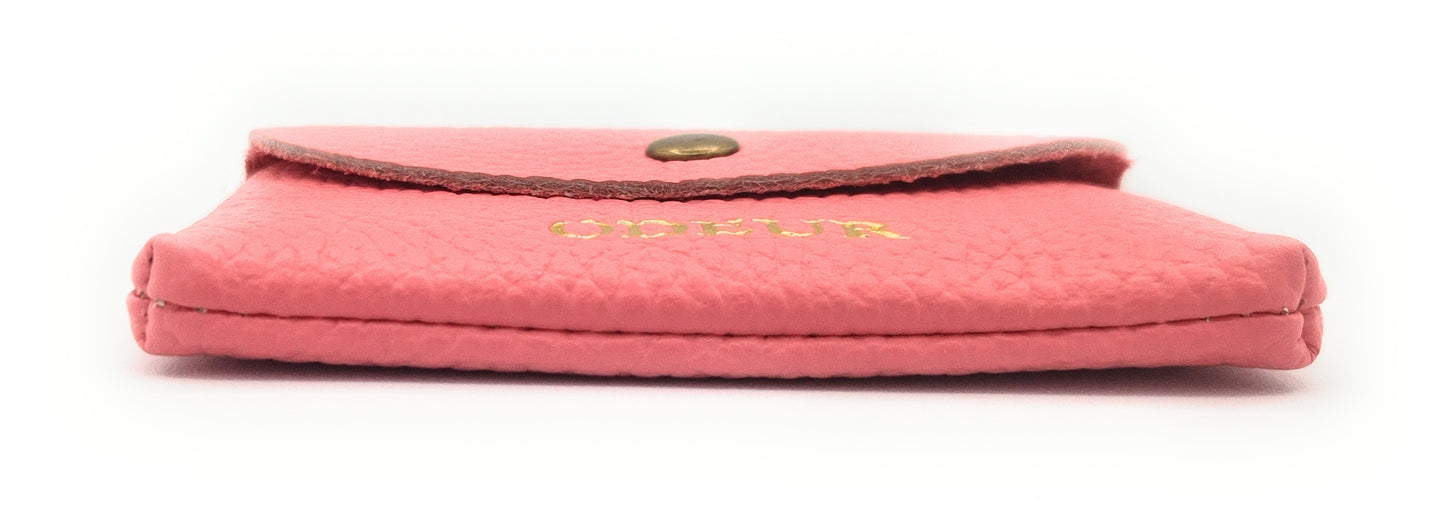 Porte-cartes Nita en cuir ~ Rose
