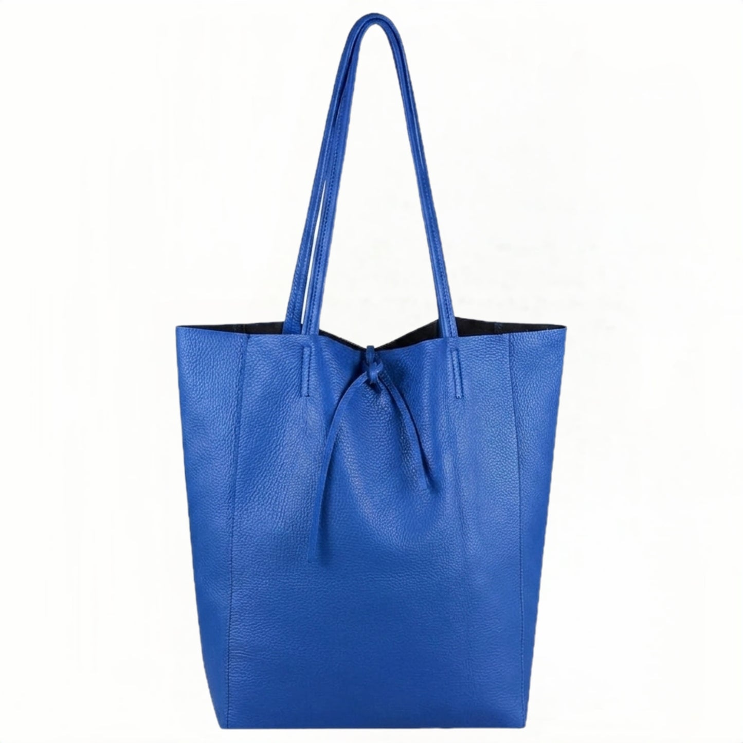 Taima sac shopper en cuir ~ Bleu royal