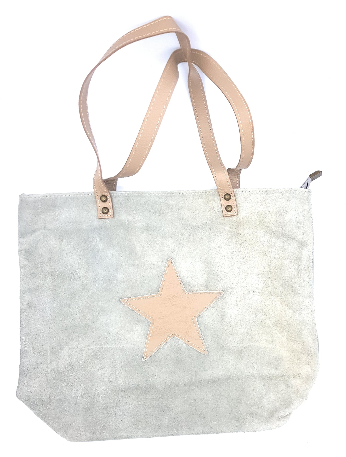 Sac shopper Aranck en cuir suèdé ~ Gris