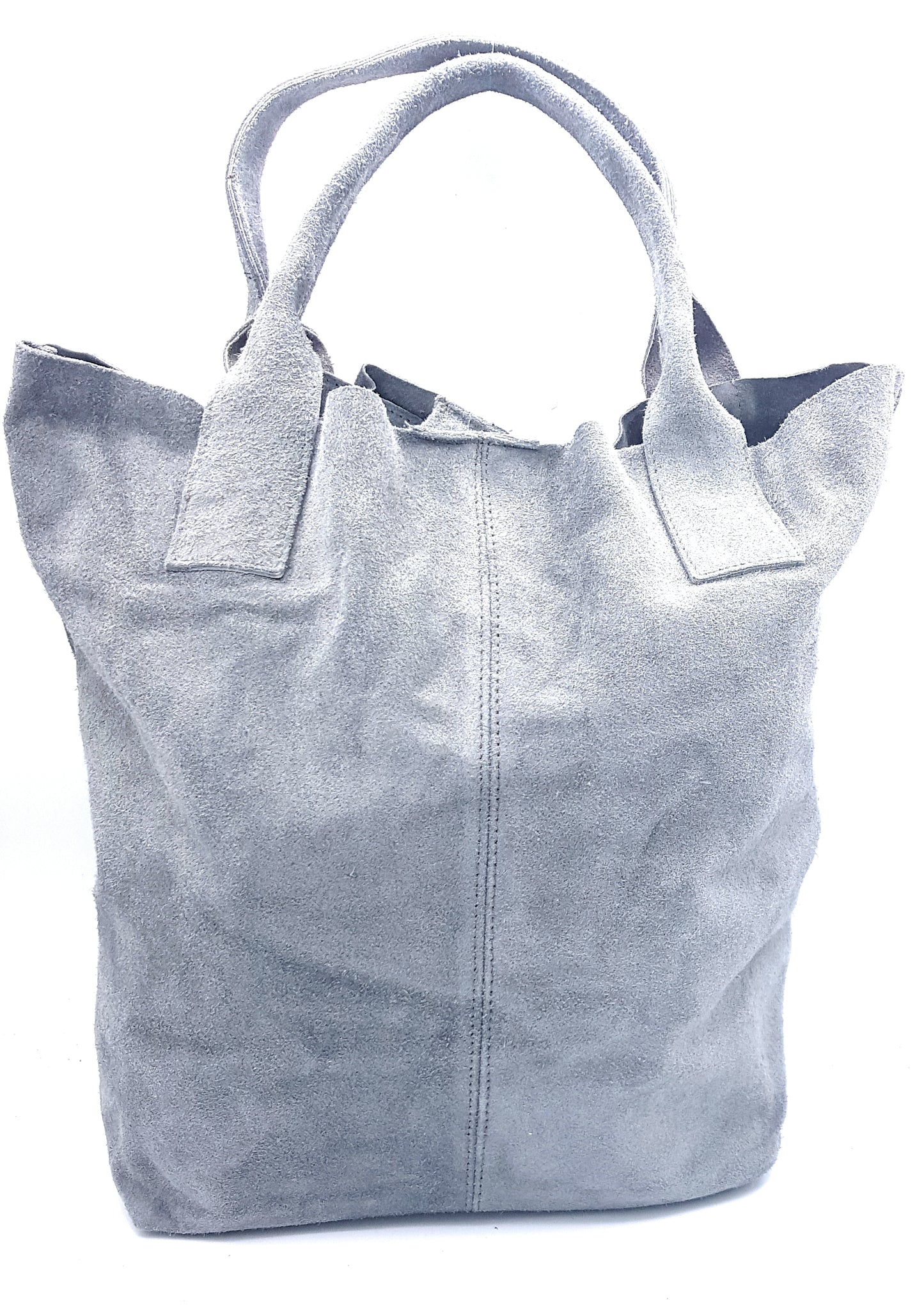 Sac shopper Aiyana en cuir suédé ~ Gris