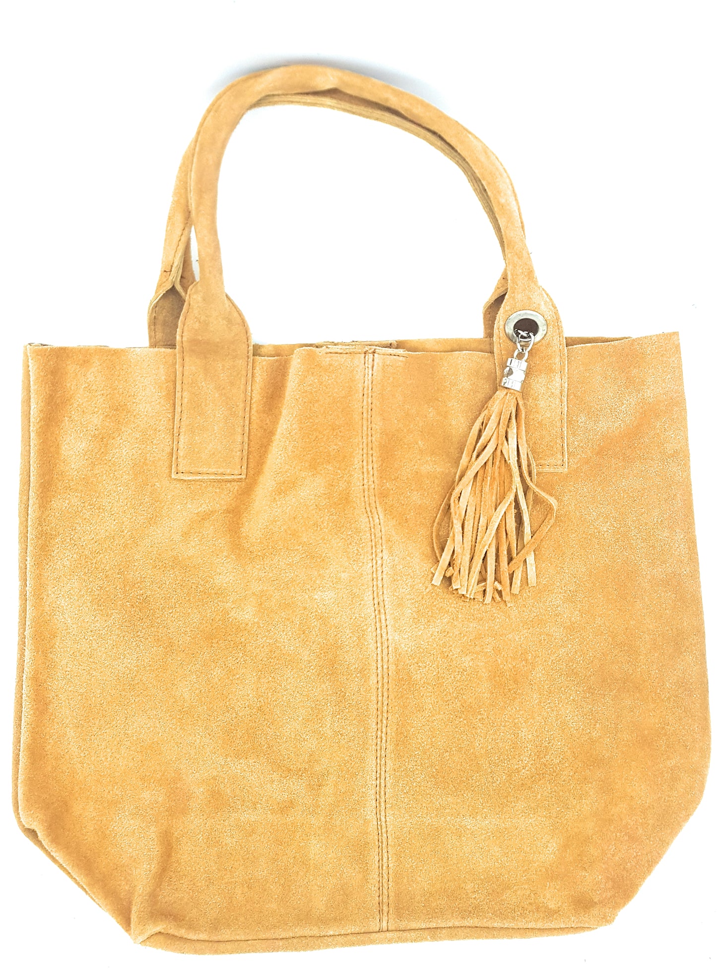 Sac shopper Aiyana en cuir suédé ~ Sable
