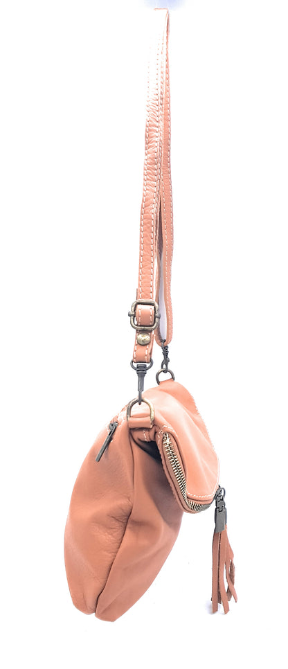 Sakiri Leather Clutch Bag ~ Camel 