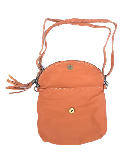 Sakiri Leather Clutch Bag ~ Camel 