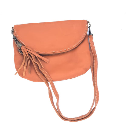 Sakiri Leather Clutch Bag ~ Camel 