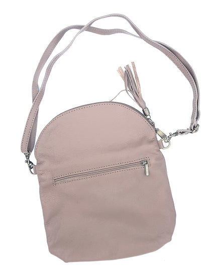 Sakiri Leather Clutch Bag ~ Taupe Brown 