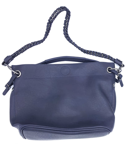 Oneida 2-in-1 Faux Leather Bucket Bag ~ Navy Blue