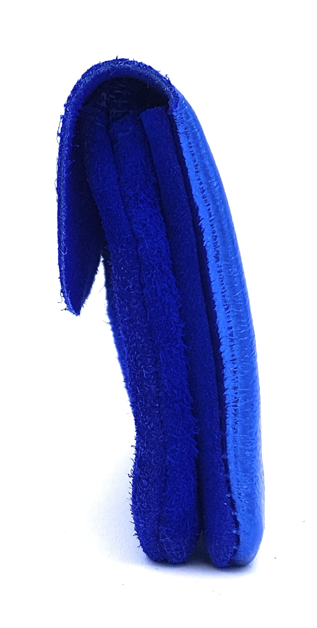 Porte-monnaie Aponi cuir suédé / irisé ~ Bleu royale