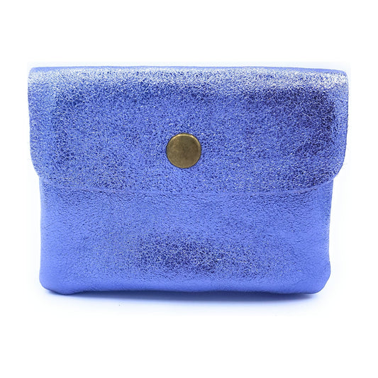 Aponi iridescent leather purse ~ Lavender