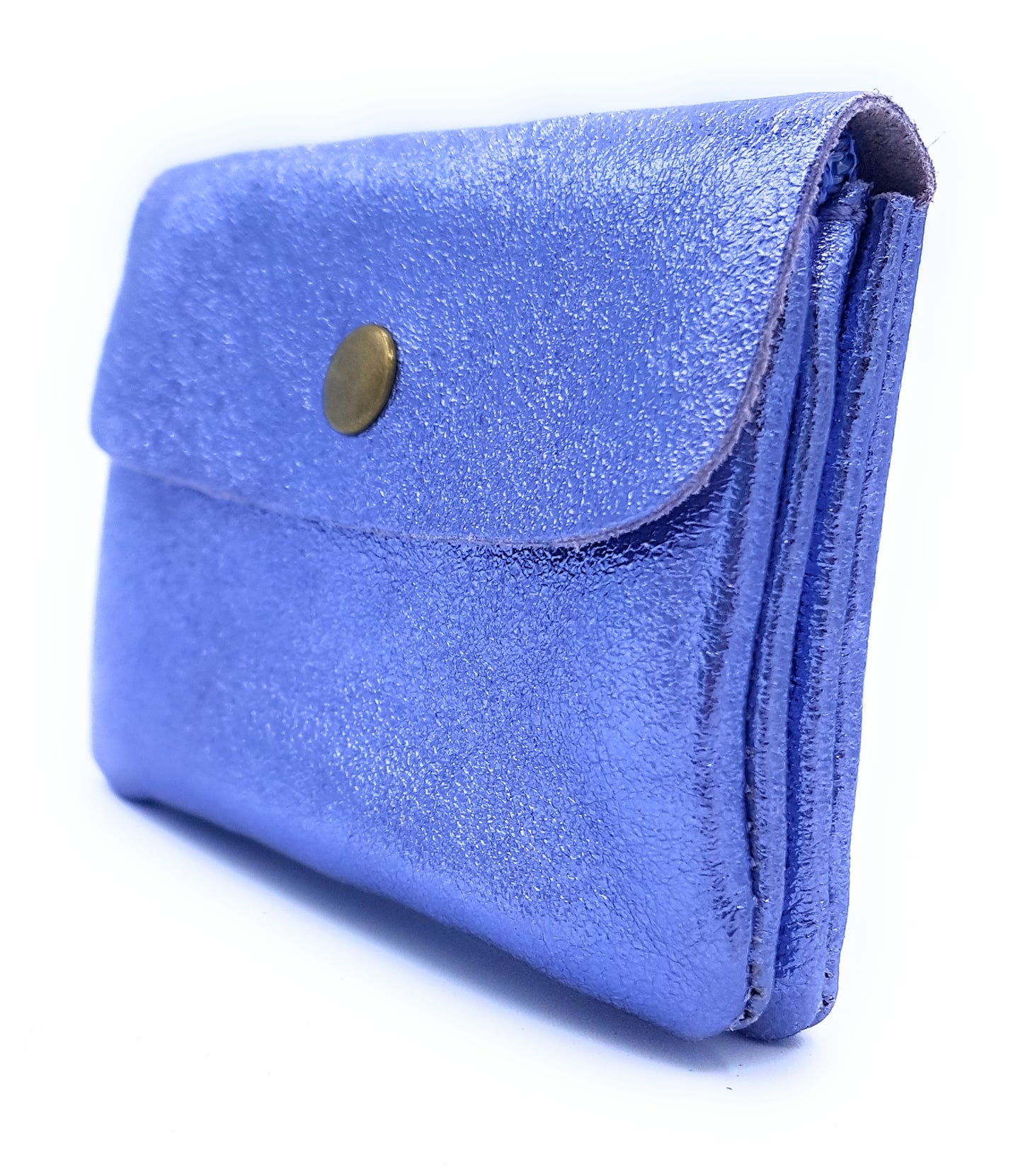 Aponi iridescent leather purse ~ Lavender