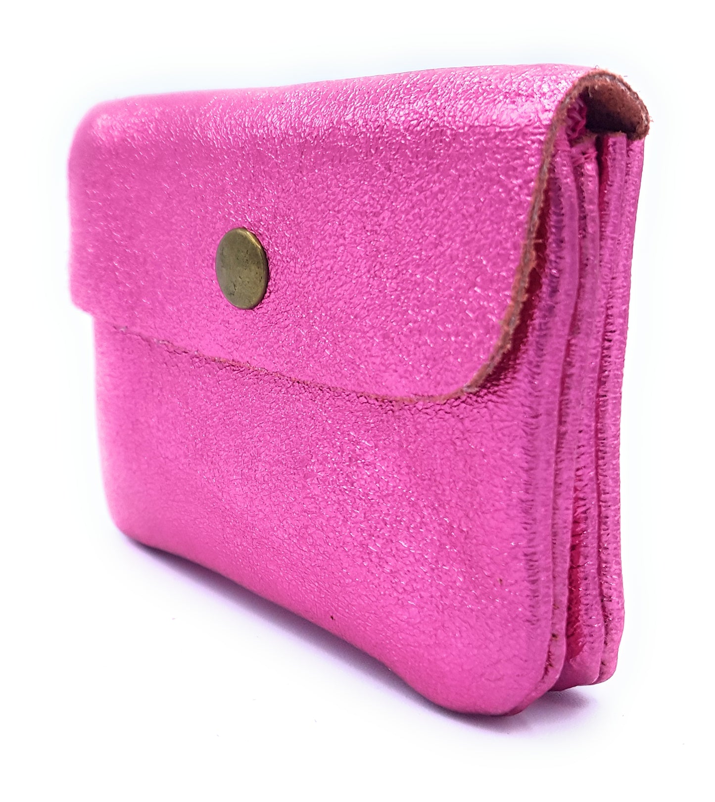 Porte-monnaie Aponi cuir irisé ~ Rose