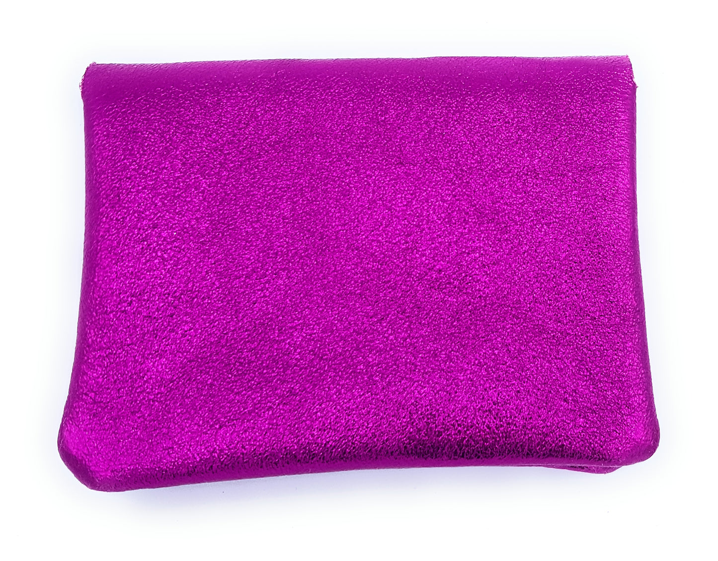 Porte-monnaie Aponi cuir irisé ~ Fuchsia