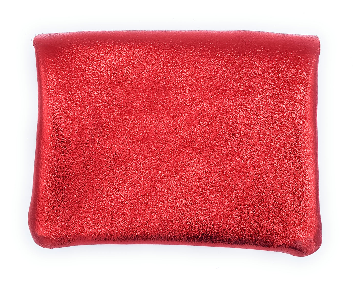 Aponi iridescent leather purse ~ Red