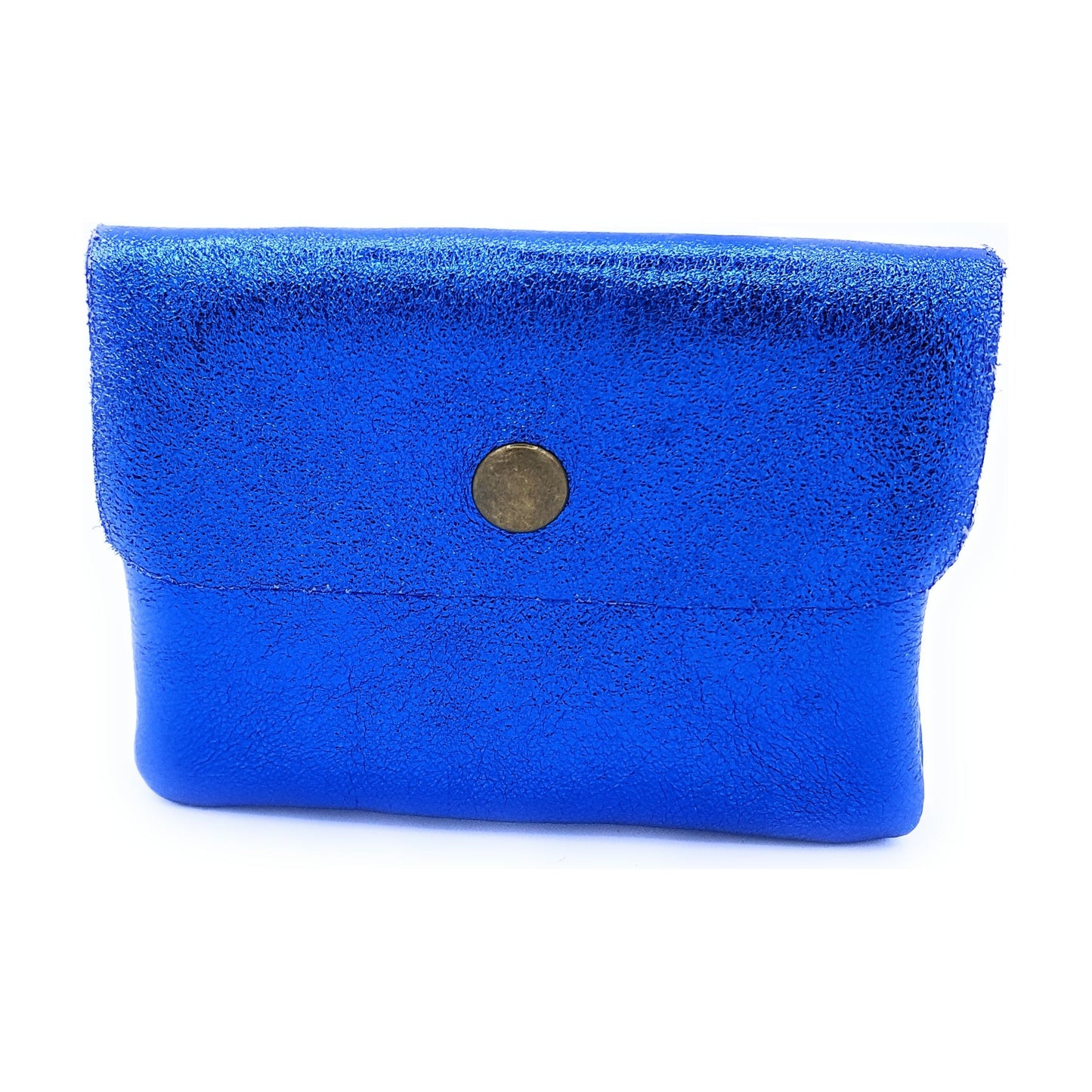 Aponi iridescent leather purse ~ Royal blue