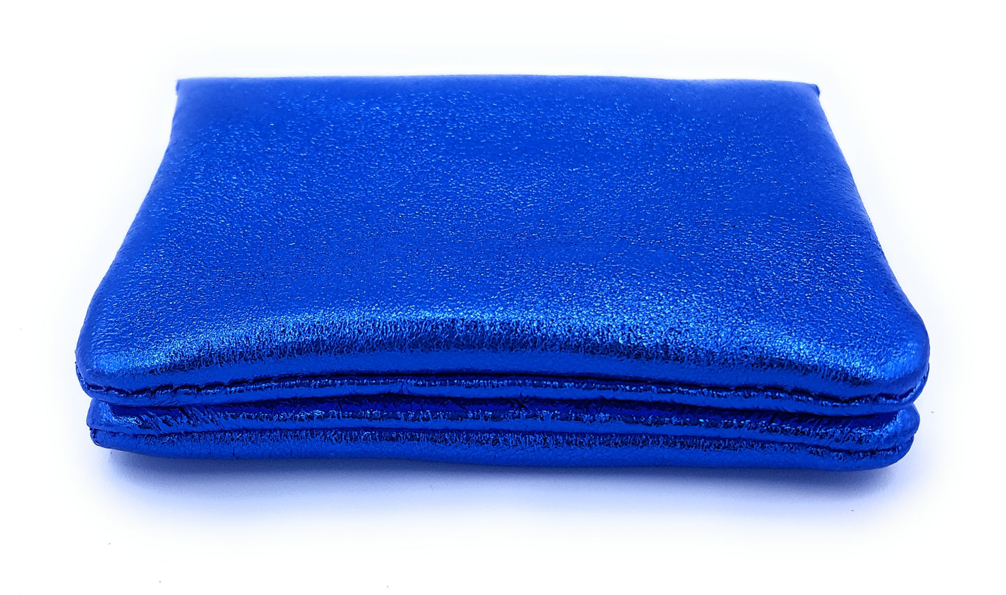 Aponi iridescent leather purse ~ Royal blue