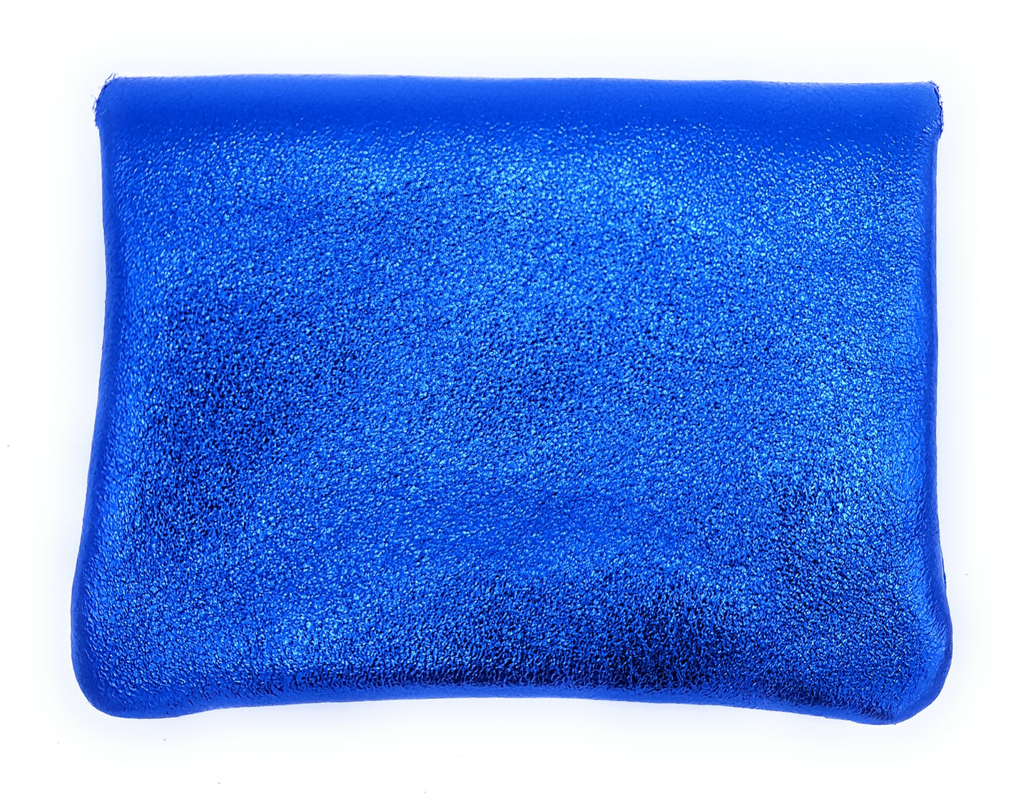 Aponi iridescent leather purse ~ Royal blue