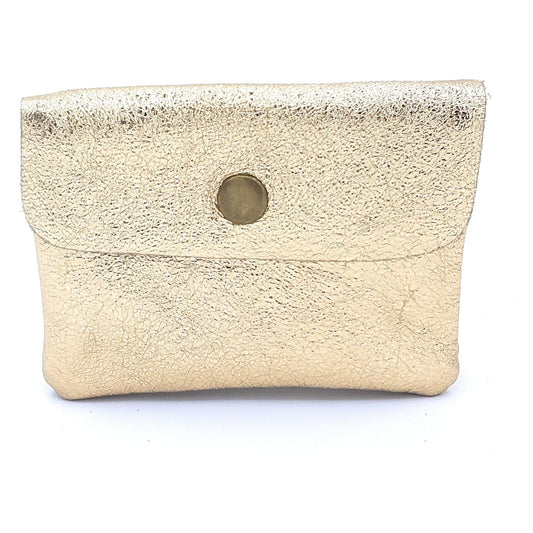 Aponi iridescent leather purse ~ Gold