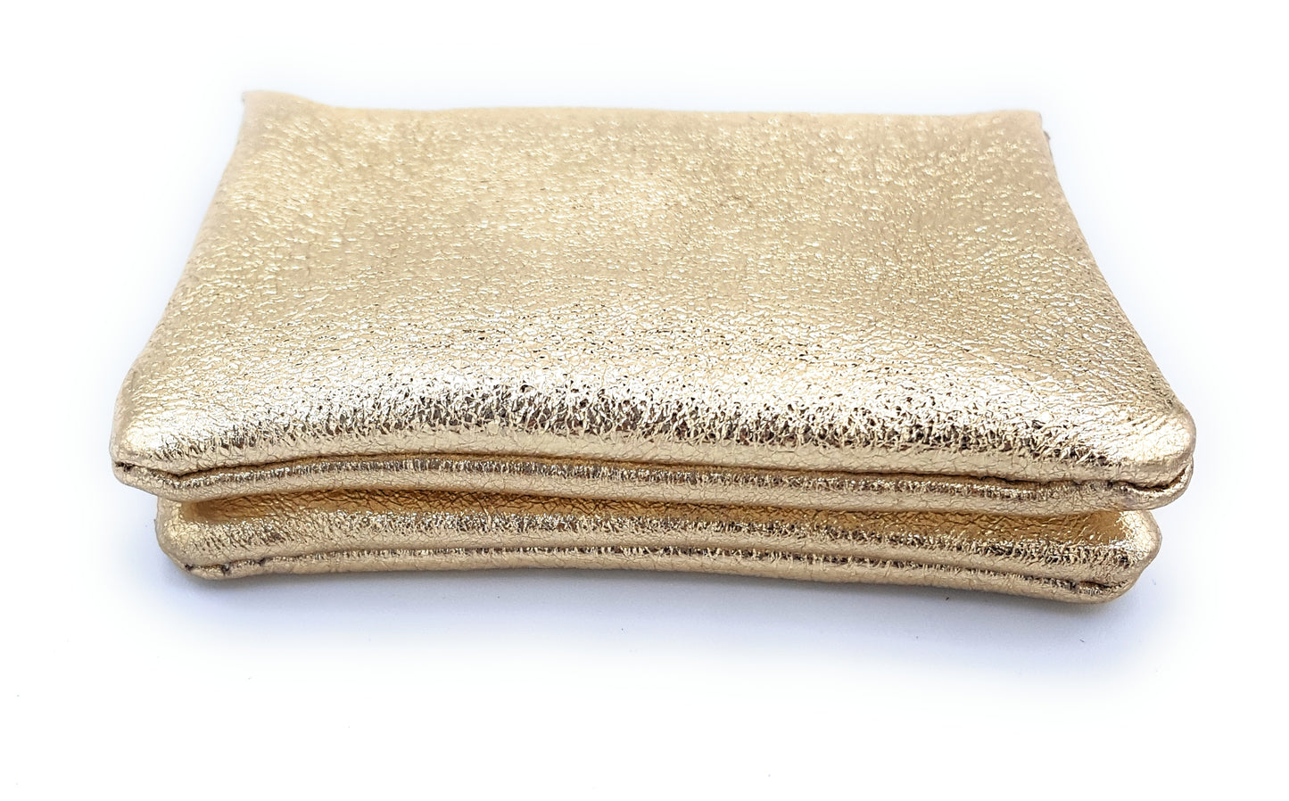 Aponi iridescent leather purse ~ Gold