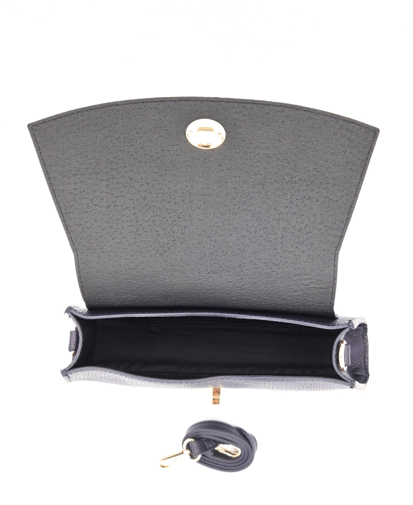 Paco Leather Half Moon Shoulder Bag ~ Purple