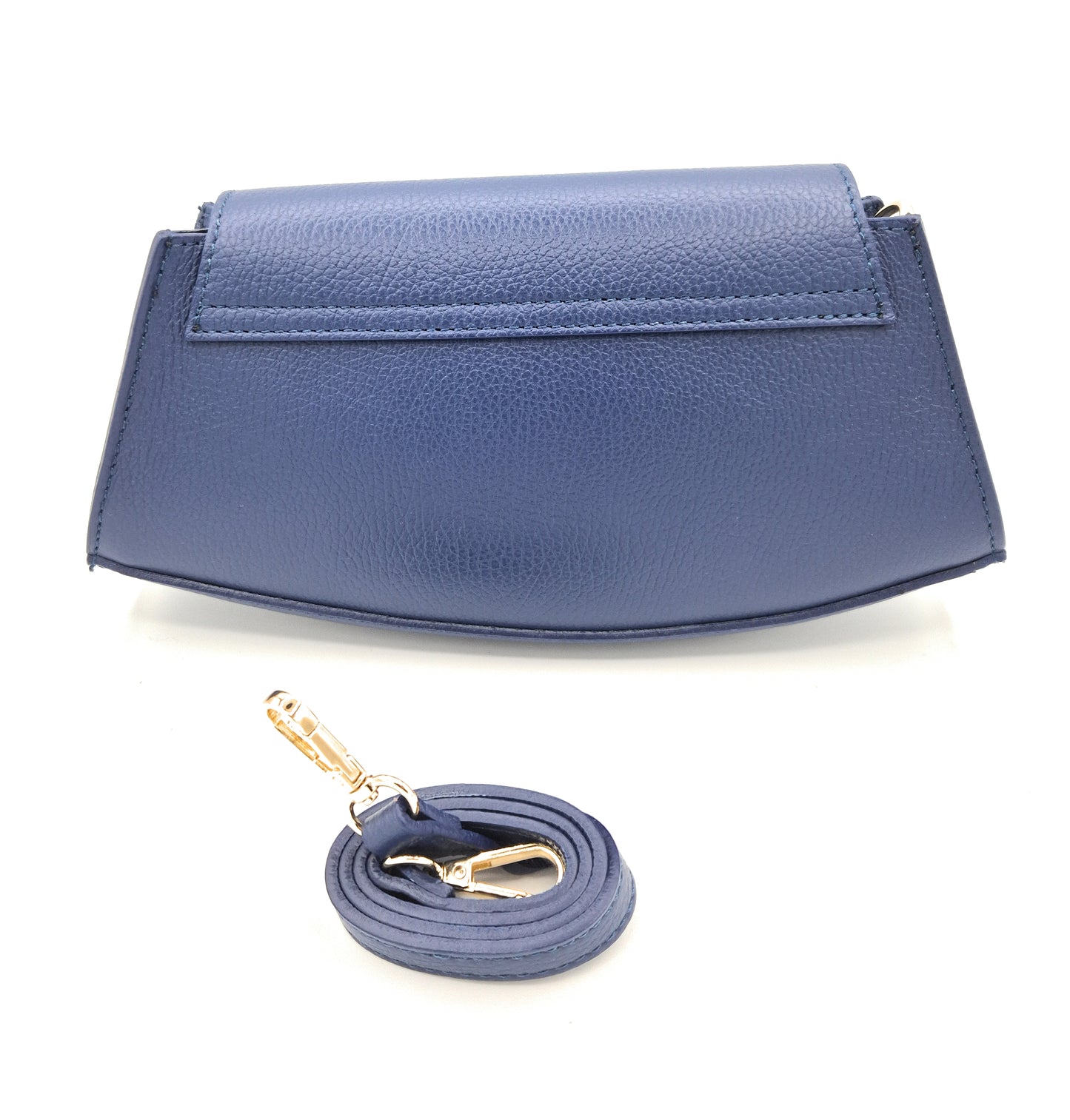 Paco Leather Half Moon Shoulder Bag ~ Royal Blue
