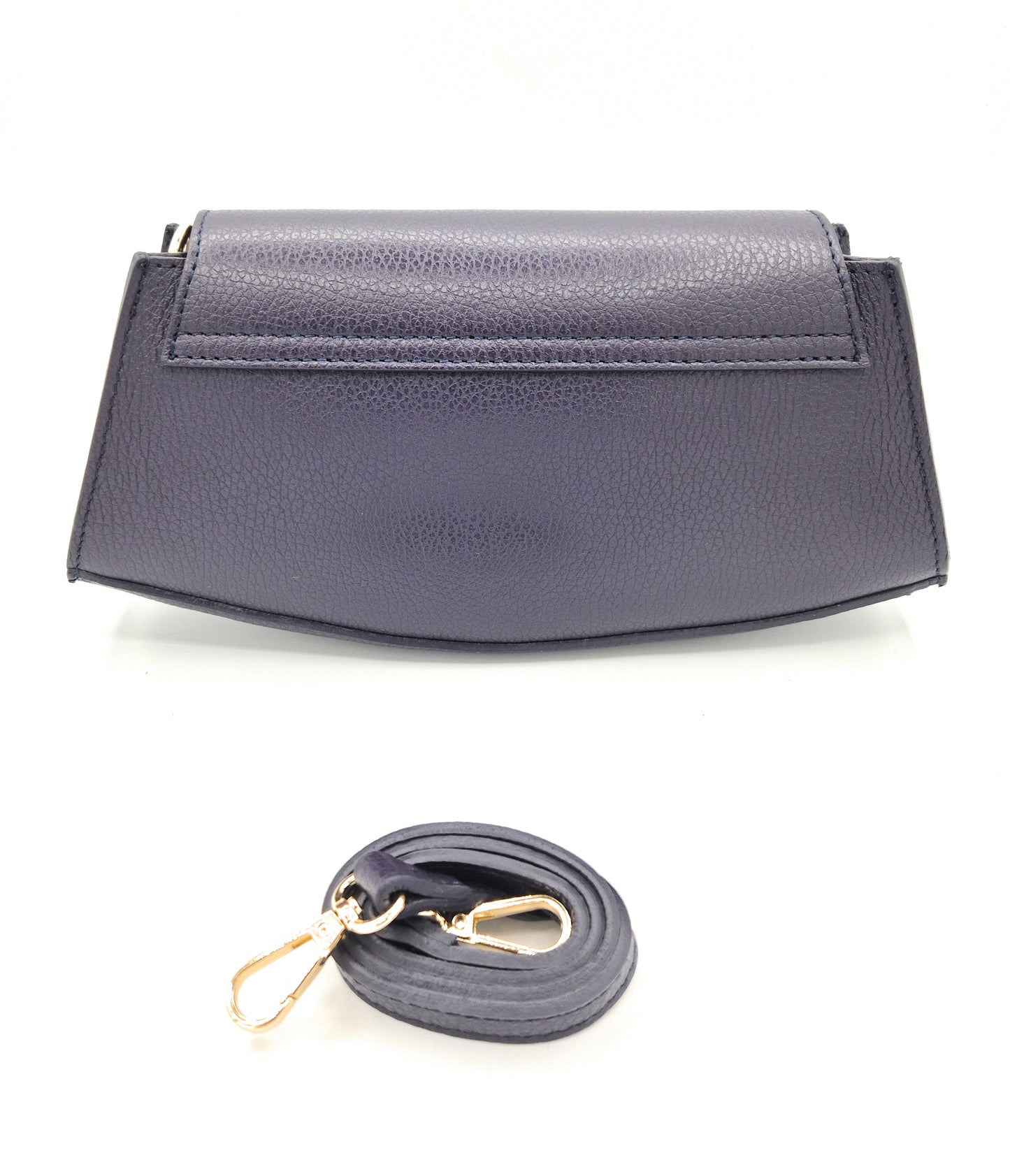 Paco Leather Half Moon Shoulder Bag ~ Purple