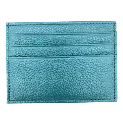 Istu leather card holder ~ Fir Green