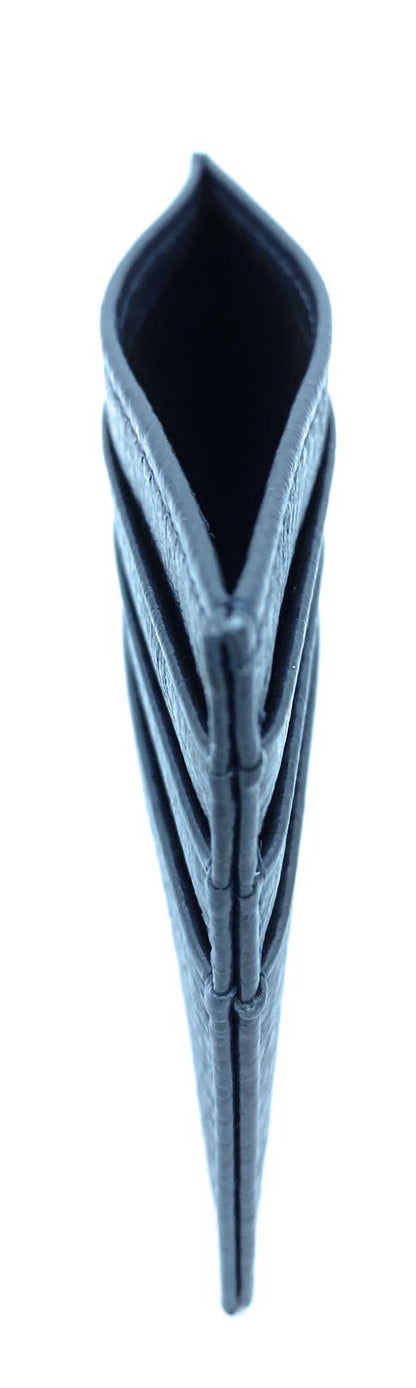 Istu leather card holder ~ Midnight blue