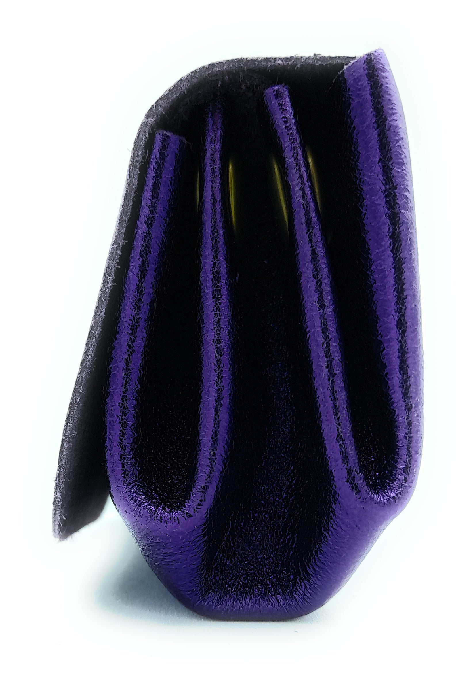 Porte-monnaie Etania en cuir irisé Violet