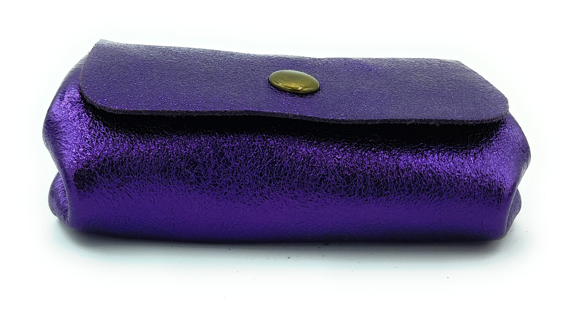Porte-monnaie Etania en cuir irisé Violet