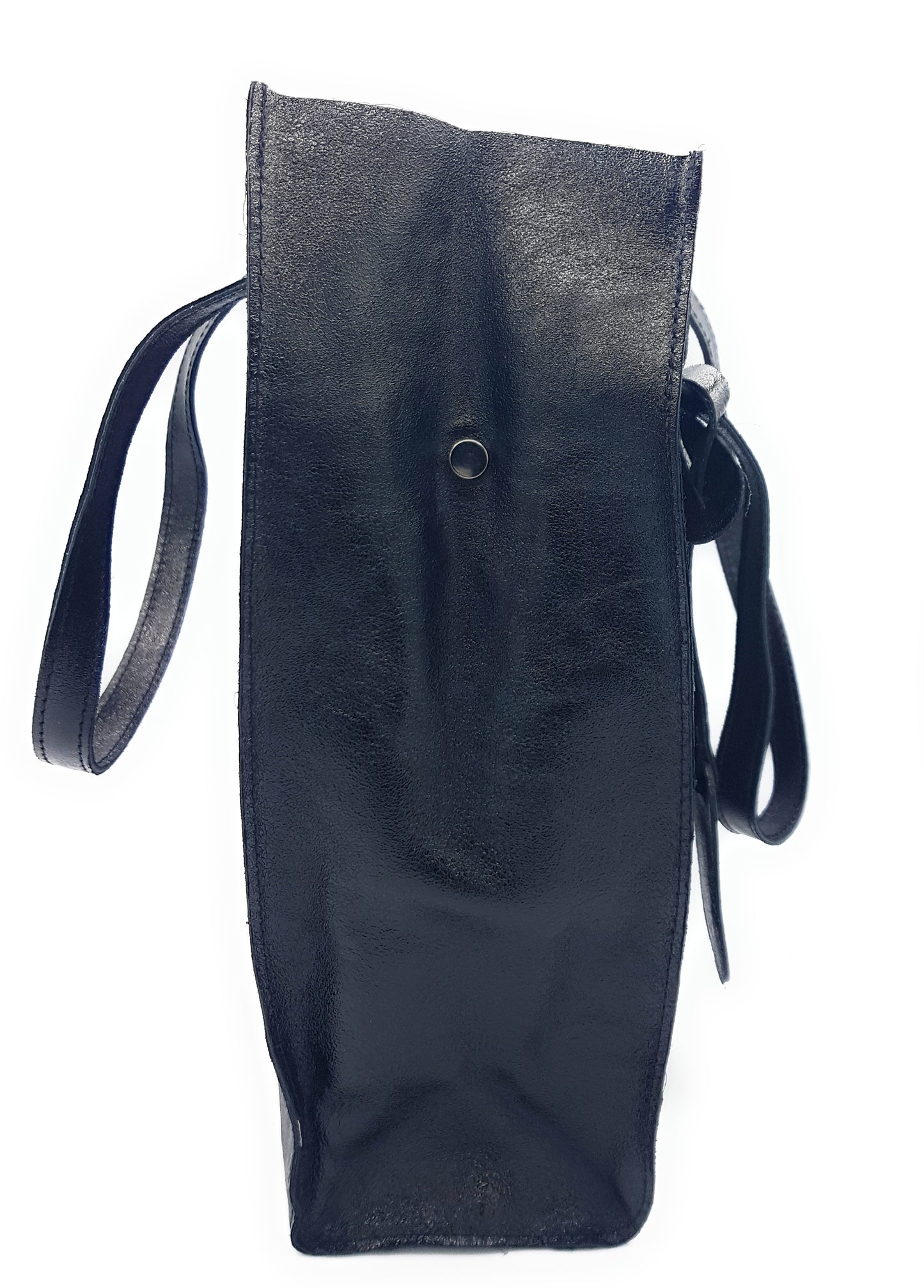 Sac shopper Dena en cuir irisé ~ Noir