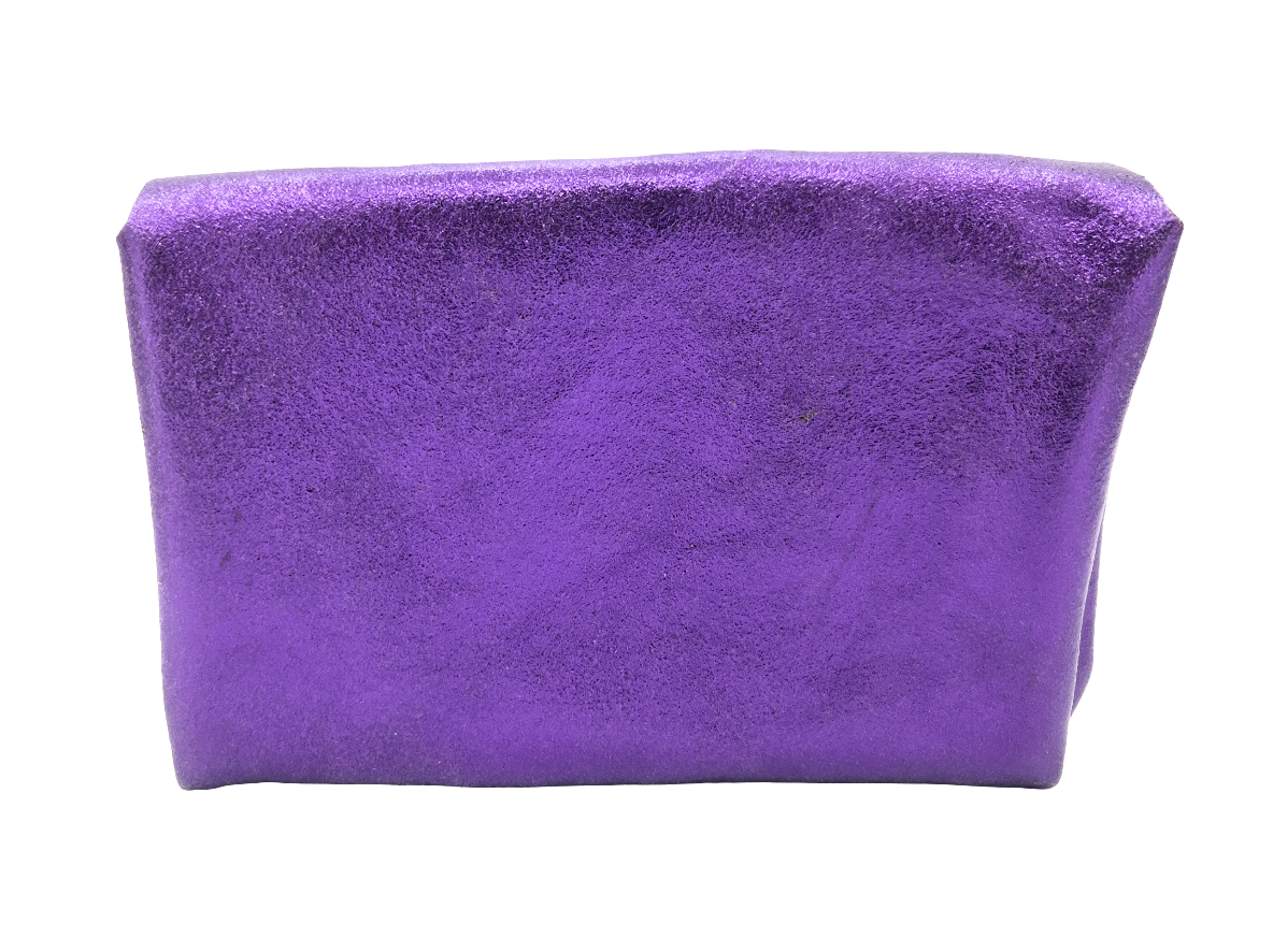 Aquene Iridescent Leather Purse ~ Purple 