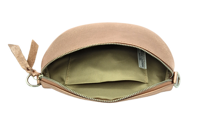 Dyani Iridescent Leather Fanny Pack ~ Champagne