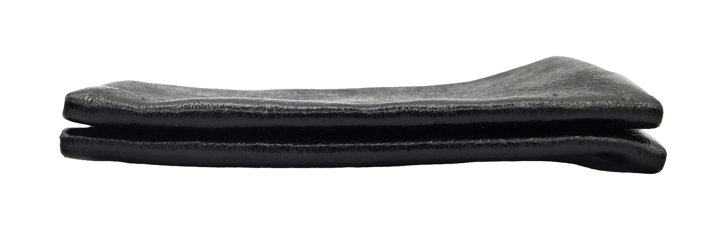 Porte-monnaie Aquene en cuir irisé ~ Noir