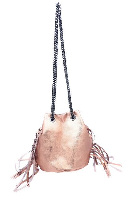 Anoki Iridescent Leather Purse ~ Champagne