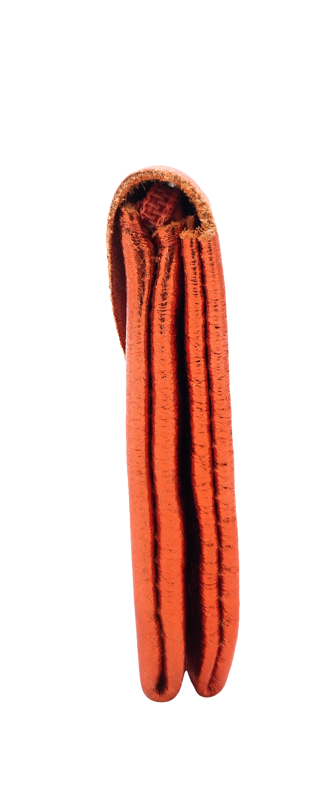 Porte-monnaie Aquene en cuir irisé ~ Orange
