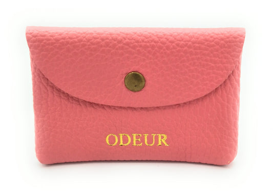 Porte-cartes Nita en cuir ~ Rose