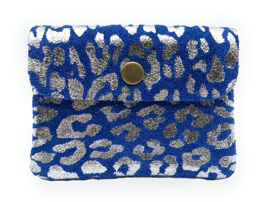 Aponi Iridescent Leather Purse ~ Leopard