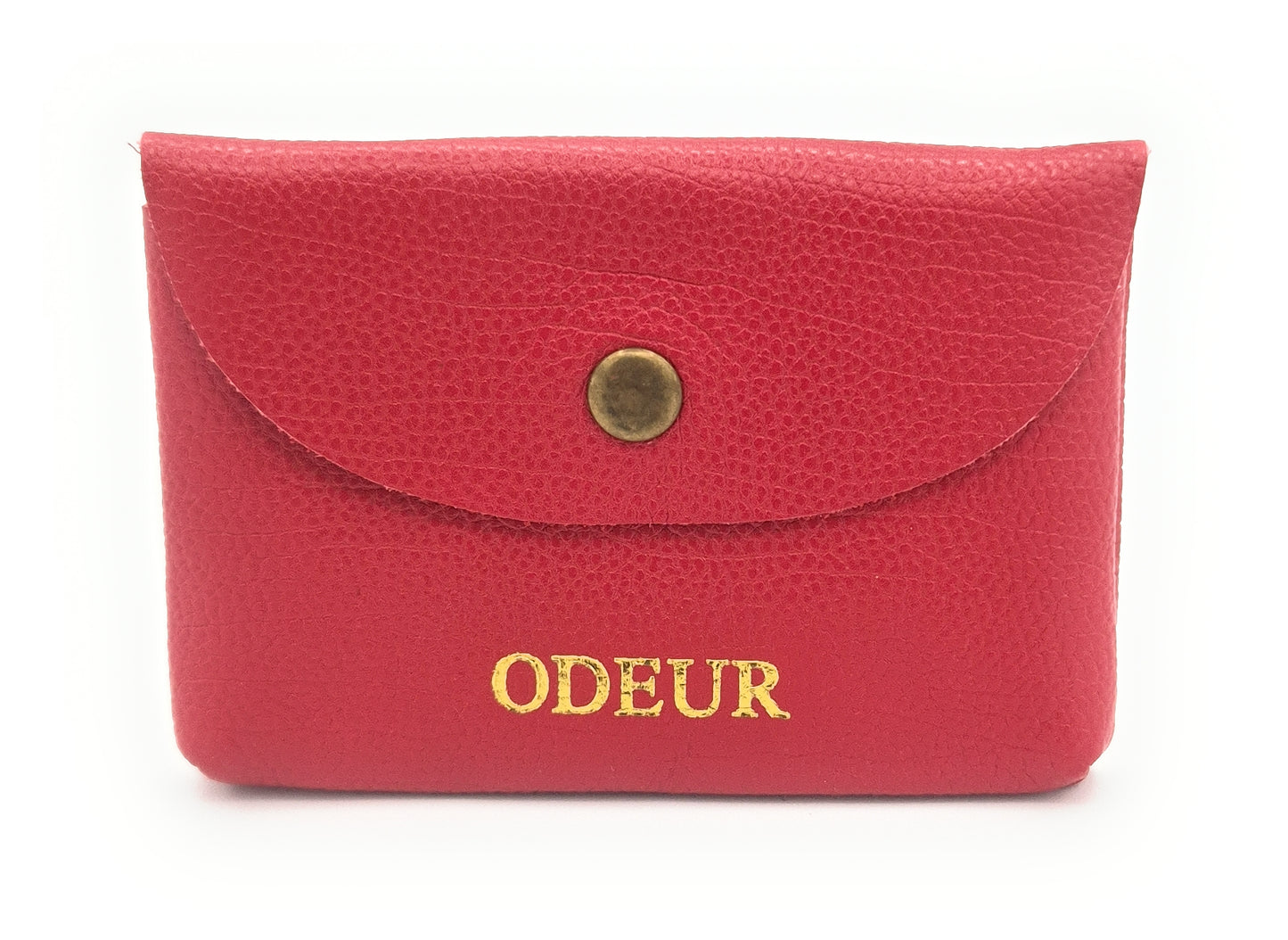 Porte-cartes Nita en cuir ~ Rouge