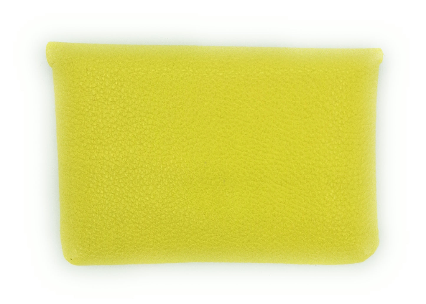 Porte-cartes Nita en cuir ~ Jaune citron