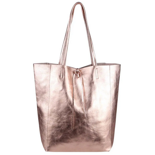 Taima sac shopper en cuir irisé ~ Champagne