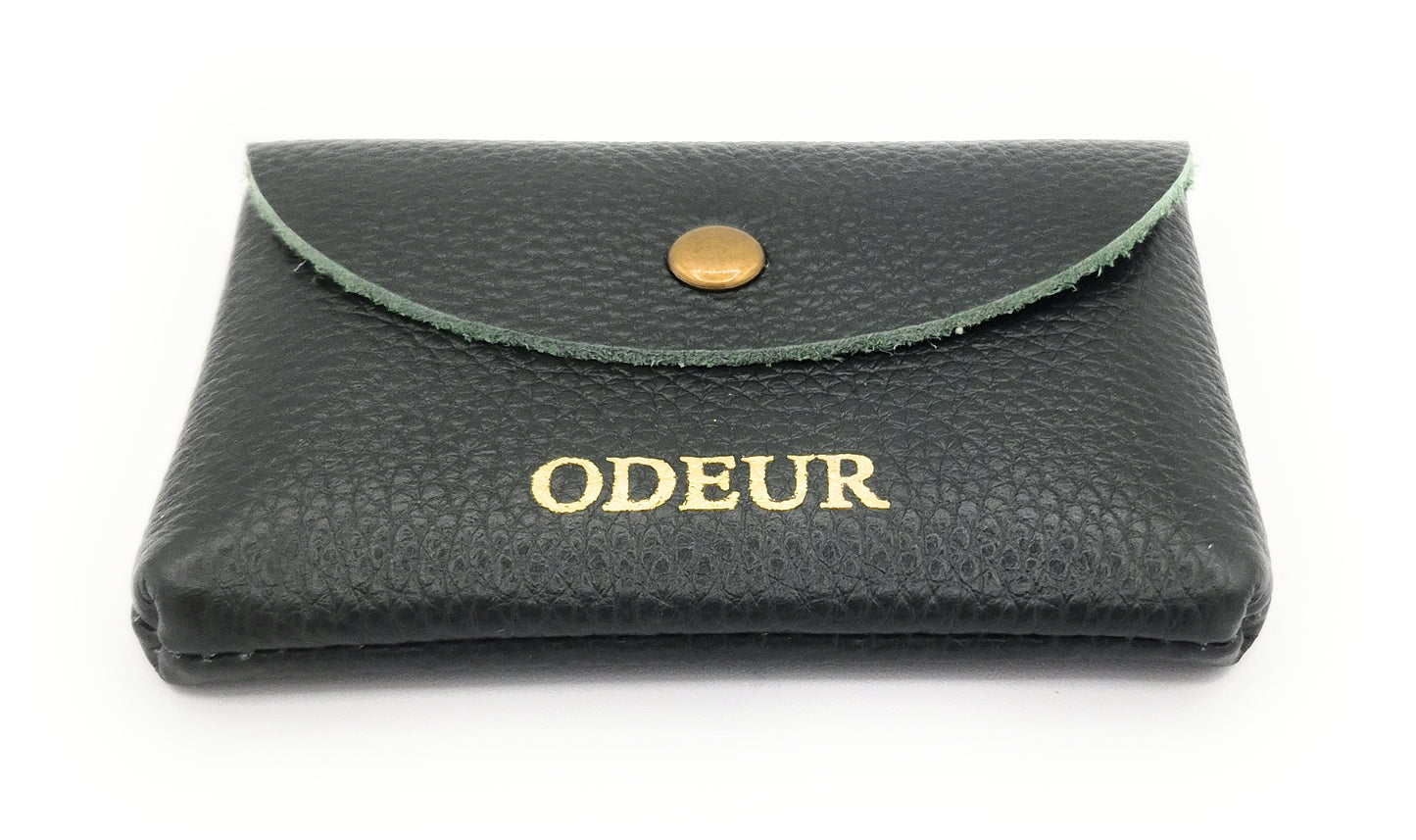 Porte-cartes Nita en cuir ~ Vert Sapin