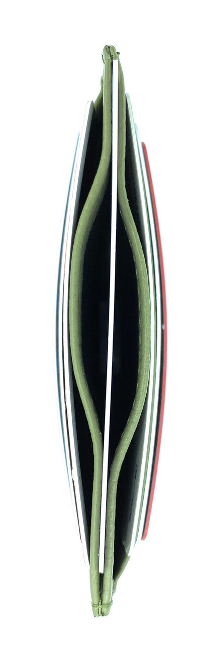 Istu Leather Card Holder ~ Olive Green