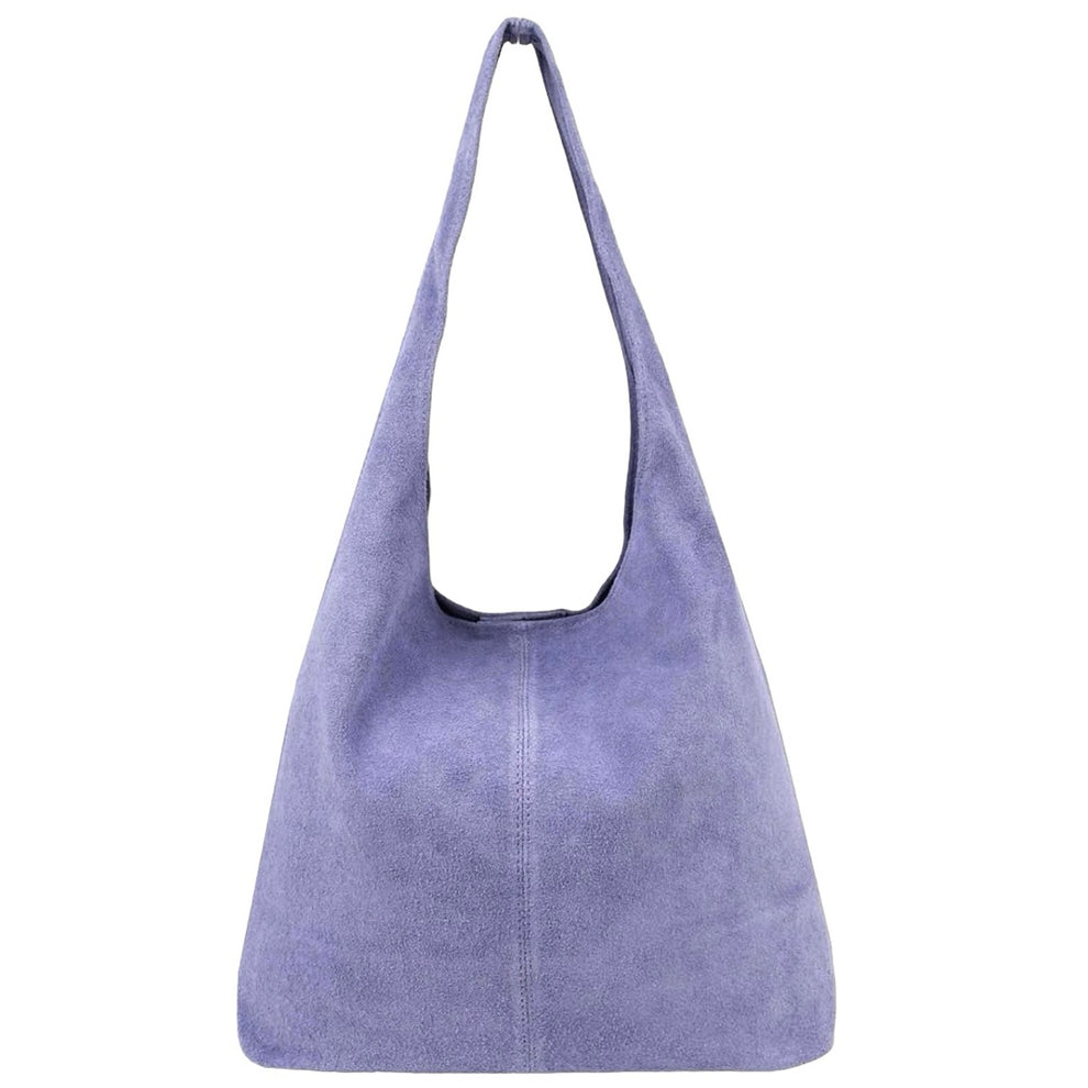 Sac cabas hobo cuir suédé Lulu ~ Lavande
